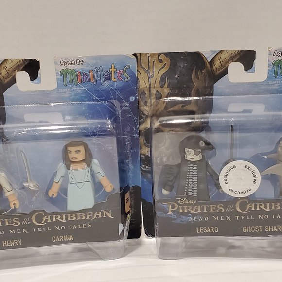 Pirates of the Caribbean Minimates Toys R Us-Lesaro/Ghost Shark/Henry/Carina - Picture 1 of 4